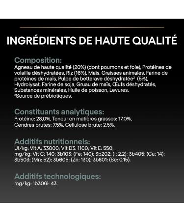 PURINA PRO PLAN | Small & Mini Adult 1+ Sensitive Digestion | Rich in Lamb | Dry Food | Dog | 3kg Bag - Buy Online on GoSupps.com