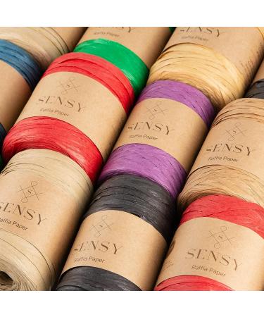 Sensy Premium 438 Yards Raffia Paper Ribbon in Latte Color - Eco-Friendly Crafting Supplies - Buy Online on GoSupps.com