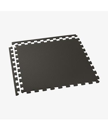 We Sell Mats 12 Thick Interlocking EVA Foam Floor Tiles - 16 Sq Ft (4 Tiles) Black | Ideal for Indoor Gym and Home Use - Buy Online on GoSupps.com