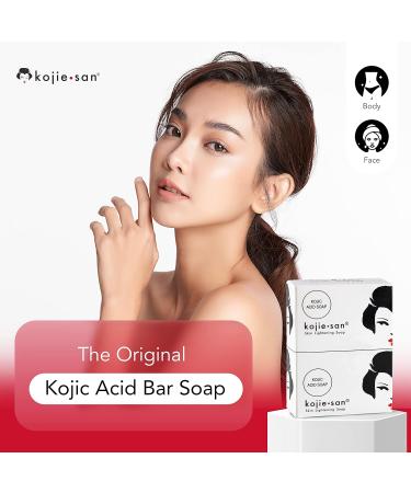 Kojie San Skin Brightening Soap - Original Kojic Acid Soap for Dark Spots & Scars - 3 Bars x 4 Pack - Coconut & Tea Tree Oil - 100g - 4.76 Ounce - Buy Online on GoSupps.com