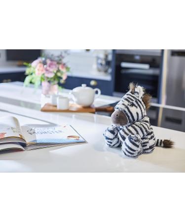 Warmies 13'' Heatable Zebra Toy with French Lavender Scent - Black & White - Buy Online on GoSupps.com