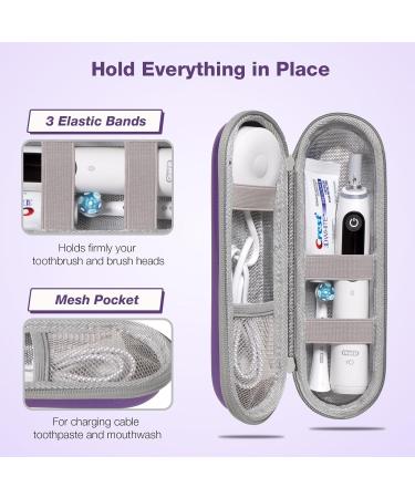 Seplouis Electric Toothbrush Case for Oral-B & Philips Sonicare - Light Purple | Universal Fit for Most Brands - Buy Online on GoSupps.com