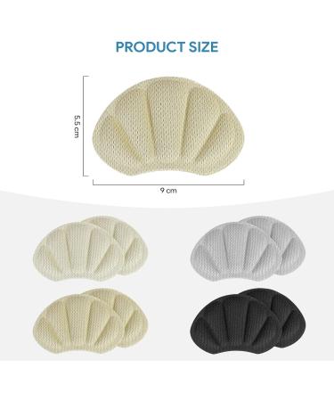 Clundoo 8-Piece Heel Cushion Set - Self-Adhesive Shoe Cushions for Big Shoes Heel Protection & Anti-Slip Inserts - Buy Online on GoSupps.com