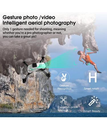 TizzyToy 4K Camera Drone for Adults - WiFi FPV RC Quadcopter with Gesture Control, LED Lights, and Headless Mode - Perfect Gifts for Kids and Beginners - Buy Online on GoSupps.com