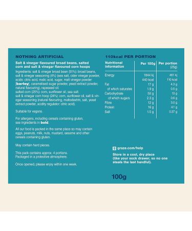Vegan Salt&Vinegar Mixed Sharing Snacks 100g - Pack of 1 | Graze - Buy Online on GoSupps.com