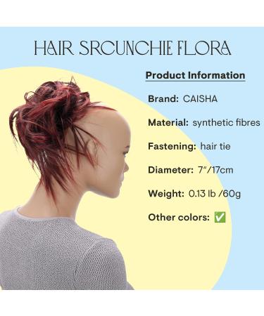 CAISHA Jumbo Haardic Hairgumi - Perfect for Floral Updos & Bridal Hairstyles | Wavy Red Mix 17cm - Shop Internationally! - Buy Online on GoSupps.com