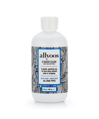 allyoos - Natural A Quick Clean Scalp + Root Rinse | Plant-Based, Cruelty-Free, Clean Haircare (9 fl oz | 266 mL)