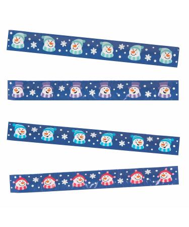 Baker Ross FC254 Snowman Snap Arm Bands - 4 Pack | Perfect Children's Gifts for Birthdays Parties & Advent Calendars - Buy Online on GoSupps.com
