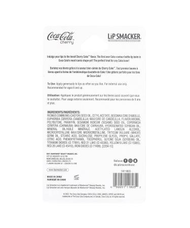Lip Smacker Holiday Cherry Coca Cola Lip Balm - Cheery Coke Bottle - Buy Online on GoSupps.com