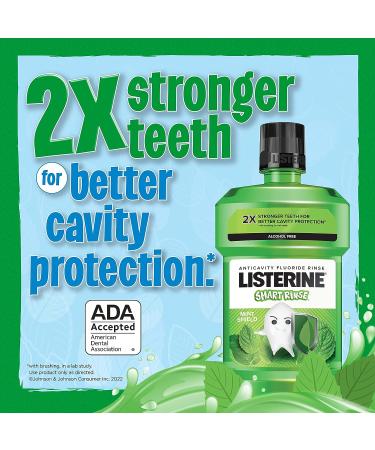 Listerine Smart Rinse Kids Fluoride Mouthwash - Mint Shield Flavor 500mL - Buy Online on GoSupps.com