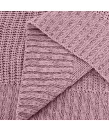 Yihaojia Fall Sweaters for Women 2023 Trendy V Neck Pullover Knitted Casual Sweater Tops Chunky Knit Sweaters Jumper Tops Pink#11 Small - Buy Online on GoSupps.com