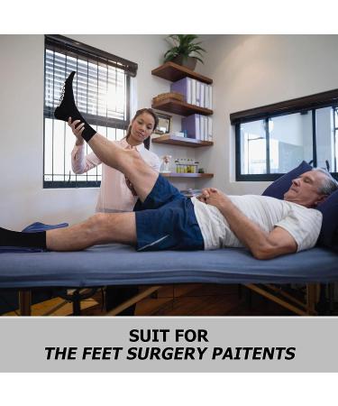 Grip Socks JSPA Non Slip Casual Socks - Ideal for Home Indoor Yoga and Hospital - Men and Women, Non-Binding Loose Fit Diabetic Socks - Seamless Toe, 3 Pairs Black 10-13 - Buy Online on GoSupps.com