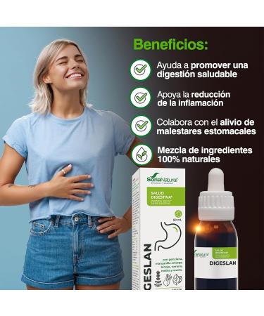 Soria Natural Composor 11 Digeslan Complex with gentian bitter chamomile fennel rosemary balm bromelain and mint helps with digestion enzymes with properties of the - Buy Online on GoSupps.com