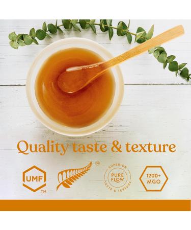 Manuka Honey New Zealand 100% Pure UMF 25+ MGO 1200+ Raw & Unfiltered Certified Award Winning Silky Smooth Taste & Texture 250g - Buy Online on GoSupps.com