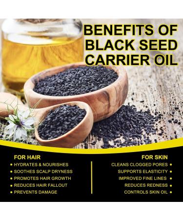  Valleylux Nigella Sativa Organic Black Seed Oil 100% Pure Cold Pressed Rich in Omega 3 6 9 Supports Immune System Joints Digestion Hair & Skin Growth 2.02 fl oz - Buy Online on GoSupps.com