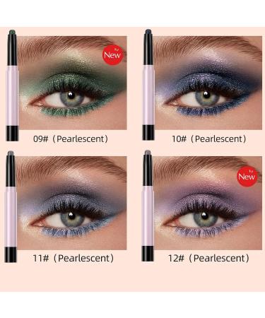 ZJchao 12PCS Eye Shadow Stick Set - Waterproof Matte & Sparkle Makeup for Women | Long Lasting Dual Texture - Buy Online on GoSupps.com