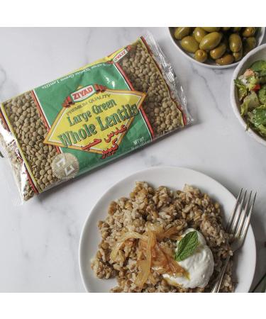 Ziyad Gourmet Large Whole Lentils - Superfood with Ancient Grains - 16 oz (1 lb) - No Additives or Preservatives - High Protein Source - Buy Online on GoSupps.com