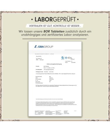 Buy BOR Tablets 2x365 - 3mg High-Quality Boron Vegan Additive-Free Lab Tested - Optimize Your Health! - Buy Online on GoSupps.com