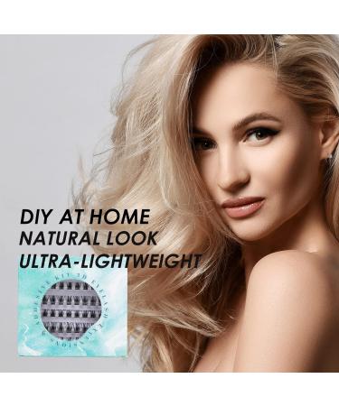 SISILILY Individual Cluster Lashes 60 Pcs Kit - Reusable 3D Eyelash Extensions in C CC D Curl - with Eyelash Glue - 10/12/14/15/16mm Length - DM14 - Buy Online on GoSupps.com