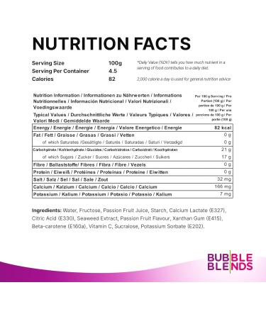 Passion Fruit Popping Boba (450g) for Bubble Tea - Fat-Free Fruit Juice-Filled Boba Pearls (Pack of 1) - Buy Online on GoSupps.com