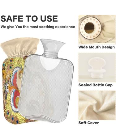 Chinese Dragon Phoenix Hot Water Bottle 1L - BPA Free Pain Relief & Comfort for Hands & Feet - Buy Online on GoSupps.com