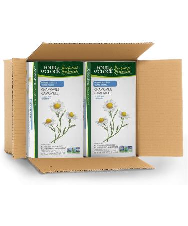Four O'Clock Herbalist Calm Chamomile Herbal Tea Non-Gmo Kosher Gluten-Free 6 Pack of 20 Teabags - Buy Online on GoSupps.com