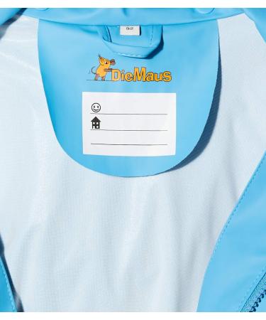 Playshoes Unisex Kid's Waterproof Raincoat 128 Blue - The Mouse | Windproof Rainwear - Buy Online on GoSupps.com