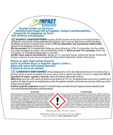 BioIMPACT ORMANT ROMBERS - Odor Neutralizers for Dog & Cat Urine - 2x750ml - Effective Surface Cleaner - Buy Online on GoSupps.com
