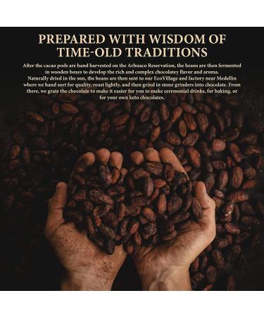 Origen 100% Pure Ceremonial Cacao | 16 Oz Granulated Ceremonial Grade | Sugar Free Superfood from Arhuaco Tribe - Buy Online on GoSupps.com