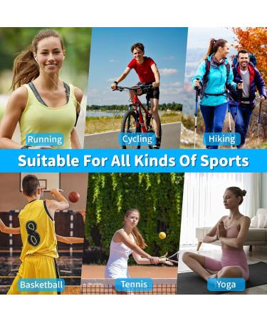 Buy Wufanc Sport Hair Band Set - 6 Moisture-Absorbing Breathable Headbands for Men & Women - Perfect for Yoga Running Football Basketball - Buy Online on GoSupps.com