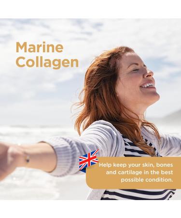 Healthspan Marine Collagen 500mg (120 Tablets) - Type I Marine Collagen with Vitamin C for Skin, Bones & Joints Support - Buy Online on GoSupps.com