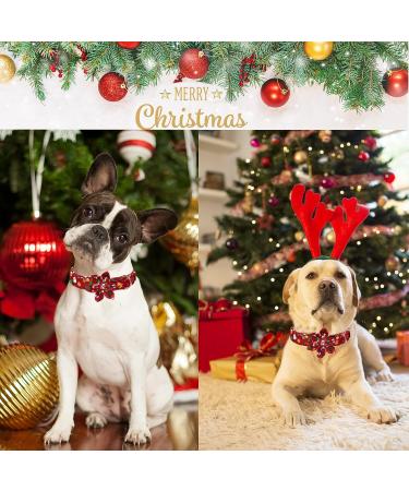 Shop Aring Pet Christmas Dog Collar - Cute Santa Claus Design Cotton Red Metal Buckle - Perfect for Medium Dogs! - Buy Online on GoSupps.com