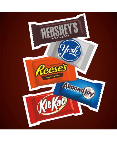 Hershey Milk and Dark Chocolate Assortment Snack Size Candy Halloween Bulk Party Pack - 33.43 oz - 2.08 Pound - Buy Online on GoSupps.com