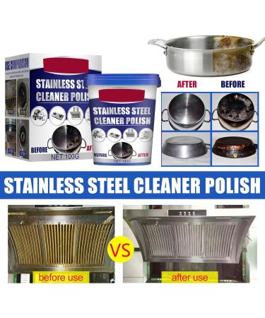 Stainless Steel Cookware Cleaning Household Kitchen Cleaner for Sinks Pans Pots 0.2Lbs Cookware Detergent Stainless Steel Cleaner and Polish Polisher Polishing for Appliances Rust for Pots 100g Bag - Buy Online on GoSupps.com