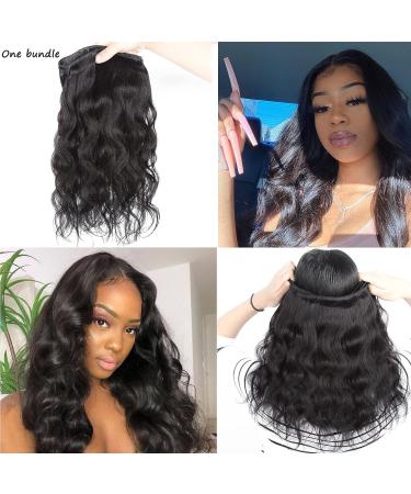 LS HAIR Body Wave Bundles with Closure - 100% Unprocessed Brazilian Virgin Human Hair - 14 16 18 with 12 Free Part Lace Closure - Natural Black 3 Bundles + 4X4 Closure - Buy Online on GoSupps.com