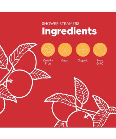 Hope Health Aromatherapy Invigorate Shower Steamers (12 Count) - Grapefruit Tangerine Essential Oils - Mess-Free Therapeutic Shower Tablets for Mood Boost & Relaxation - Buy Online on GoSupps.com
