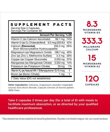 Jarrow Formulas Bone-Up 120 Capsules | Bone Health Support Supplement - Buy Online on GoSupps.com