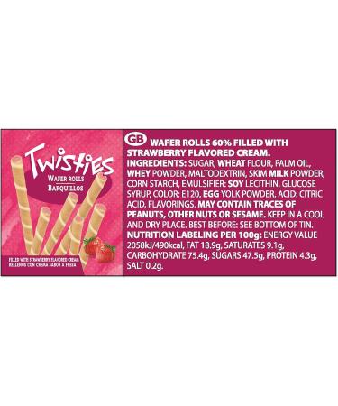 3x 400g Wafer Rolls Selection - VANILLA ESPRESSO & STRAWBERRY cream filled wafer rolls - Buy Online on GoSupps.com