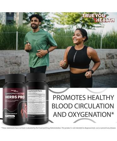 Cardioprotective Herbs Pro - Our Best Blood Flow & Circulatory Health Supplement - Blood Circulation Supplements For Cardiovascular Health Advanced Blood Flow Herbal Circulation Supplements for Men &W - Buy Online on GoSupps.com
