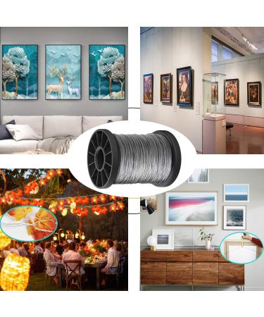 Picture Hanging Wire 1.5mm Up to 150lbs 100Feet(30.5M) Stainless Steel Wire Spool with 40Pcs Aluminum Crimping Loop Sleeve Heavy Hanging Kit for Photo Frame Picture Artwork Mirror String Light Hanging - Buy Online on GoSupps.com