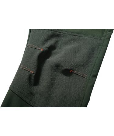 OTU Men's Waterproof Hiking Pants | Fleece Lined Soft Shell | Winter Ski Pants - Army Green - Size Large - Buy Online on GoSupps.com