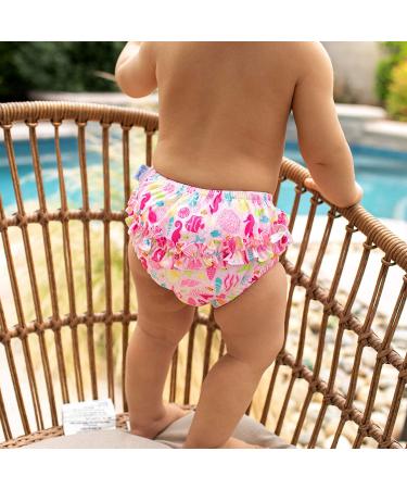 i play. Snap Reusable Swim Diaper 3T Pink Sealife | UPF 50+ Protection - No Other Diaper Needed - Buy Online on GoSupps.com