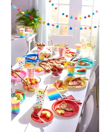 American Greetings Rainbow Party Supplies for Birthdays  Easter  Mother's Day  Father's Day  Graduation and All Occasions  Multicolor Paper Dinner Plates (50-Count) - Buy Online on GoSupps.com