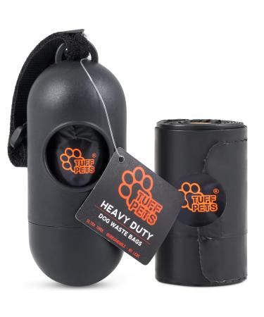 Tuff Pets Dog Poop Bag Holder - Poo Bag Holder Made From Bamboo - 1 Roll of Tuff Pets Poo Bags (10 Bags) Included - Dog poop bag Dispenser - Works With Any Poo Bag Rolls - Buy Online on GoSupps.com