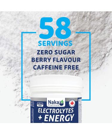Naka Electrolytes + Energy Natural Hydration Drink Mix powder Berry Flavour Caffeine Free Botanical Boost with Beetroot Hawthorn Berry and Ginseng Made in Canada (200+50g FREE Powder) 250 g (Pack of 1) - Buy Online on GoSupps.com