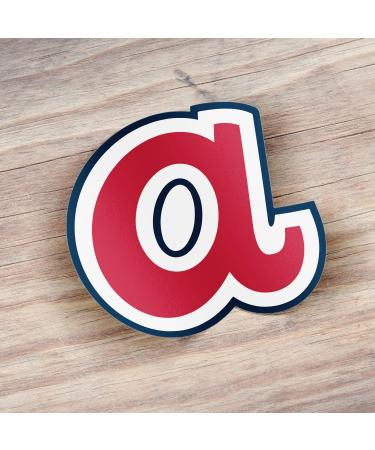 Atlanta Braves Red Logo Bumper Decal Sticker 4'' X 5'' - Officially Licensed MLB Merchandise - Buy Online on GoSupps.com