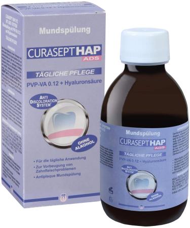 CURASEPT HAP012 PVP-VA 0.12% + Hyaluron Mouthwash 200 ml - International Shipping Available | Best Oral Care Solution - Buy Online on GoSupps.com