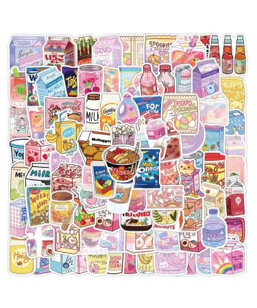 100pcs Cute Snack Stickers Food Stickers Drink Stickers Kawaii Small Beverage Stickers Korean Stickers for Water Bottles Laptop Scrapbook Daily Planner  Food Stickers for Kids/Teens/Boys/Girls/Adults