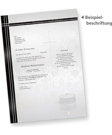 Premium Betting Paper Set for Grief - 25 A4 Letterhead Sets with Windowed Funeral Envelopes - International Shipping Available - Buy Online on GoSupps.com