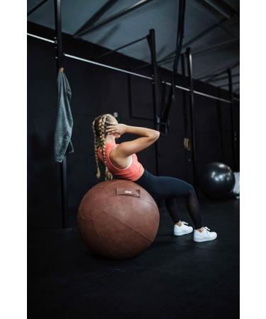 Buy NOVUS Pila Design Seat Ball - 70 cm Brown Imitation Leather Vintage Look | International Shipping - Buy Online on GoSupps.com
